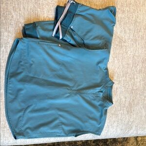 Figs Teal Scrub Set